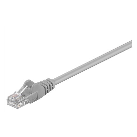 Goobay CAT 5e patch cable, U/UTP RJ45 male (8P8C), RJ45 male (8P8C), 0.25 m, Grey