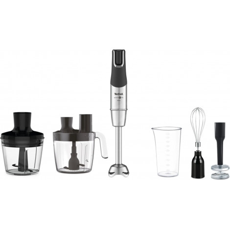 TEFAL Blender Infinity Force Pro 5in1 HB95LD38 Hand Blender, 1200 W, Number of speeds Variable, Black/Stainless steel