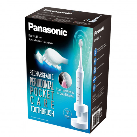 Panasonic Toothbrush EW-DL83 Rechargeable, For adults, Operating time 60 min, Number of brush heads included 3, Number of teeth 