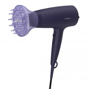 Philips Hair Dryer BHD360/20 2100 W, Number of temperature settings 6, Ionic function, Diffuser nozzle, Black/Blue