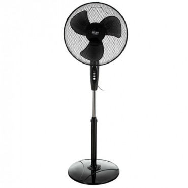 Adler Fan AD 7323b Stand Fan, Number of speeds 3, 90 W, Oscillation, Diameter 40 cm, Black