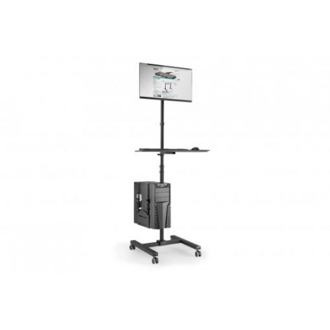 Digitus Mobile workstation with individual height adjustment DA-90374, 17-32 ", Monitor Mount, PC Holder, Maximum weight (capaci