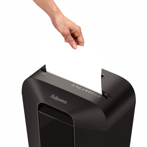 Fellowes Powershred LX70 Black, 18 L, Credit cards shredding, Cross-Cut Shredder, Paper handling standard/output 11 sheets per p