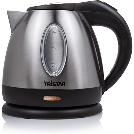 Tristar Jug Kettle WK-1323 Standard, 1500 W, 1.2 L, Stainless steel, 360 rotational base, Silver