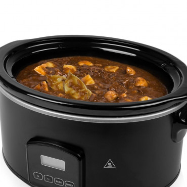 Tristar Digital Slowcooker VS-3920 210 W, Stainless steel, 4.5 L, Number of programs 4, Black