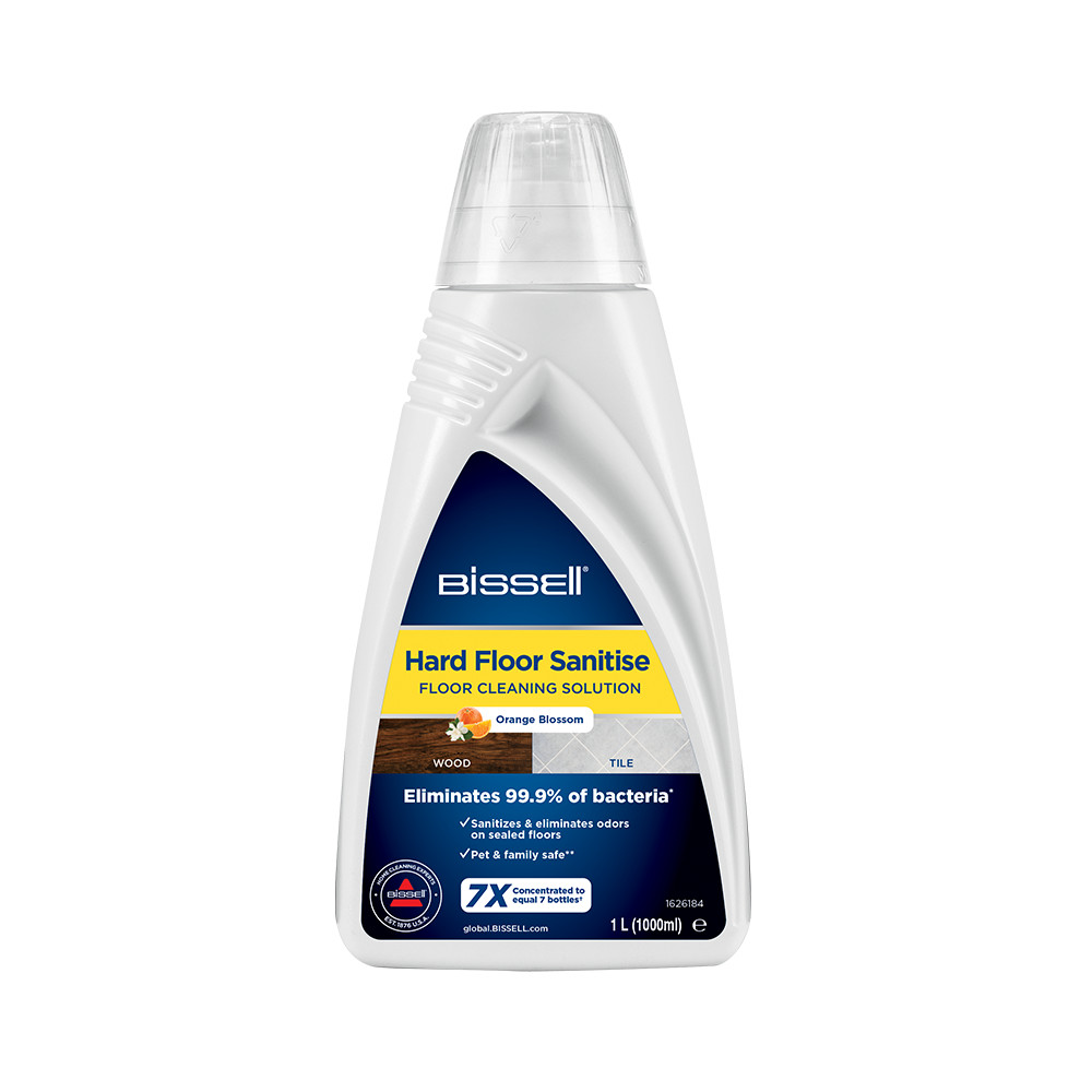 Bissell Hard Floor Sanitise, Floor Cleaning Solution, Orange Blossom for CrossWave, SpinWave&HydroWave, 1000 ml