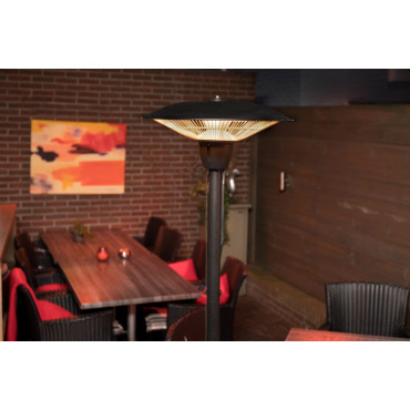 SUNRED Heater BAR-1500S, Barcelona Bright Standing Infrared, 1500 W, Black