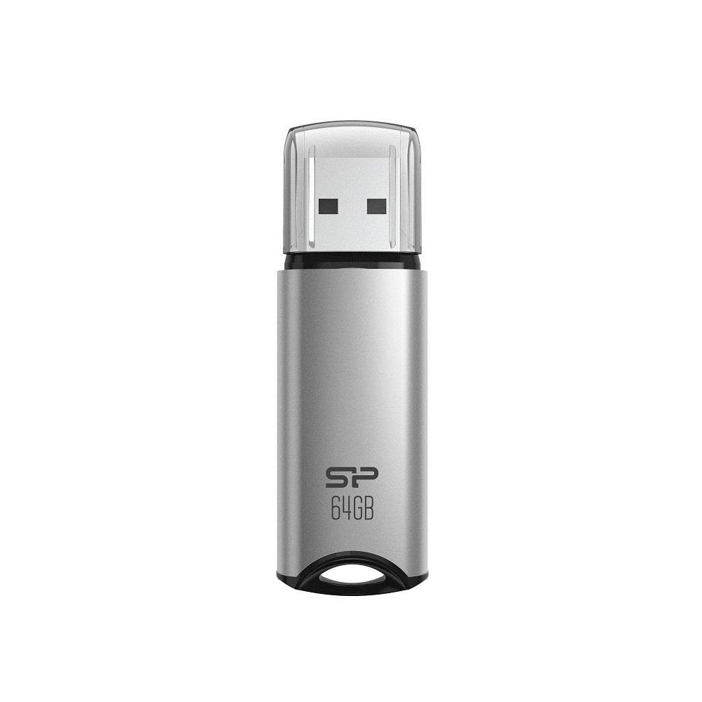 Silicon Power USB Flash Drive Marvel Series M02 64 GB, Type-A USB 3.2 Gen 1, Silver