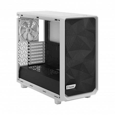 Fractal Design Meshify 2 Lite TG Clear White, E-ATX, Power supply included No