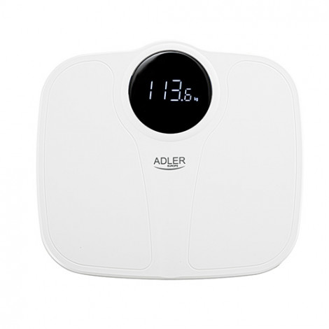 Adler Bathroom Scale AD 8172w Maximum weight (capacity) 180 kg, Accuracy 100 g, Body Mass Index (BMI) measuring, White