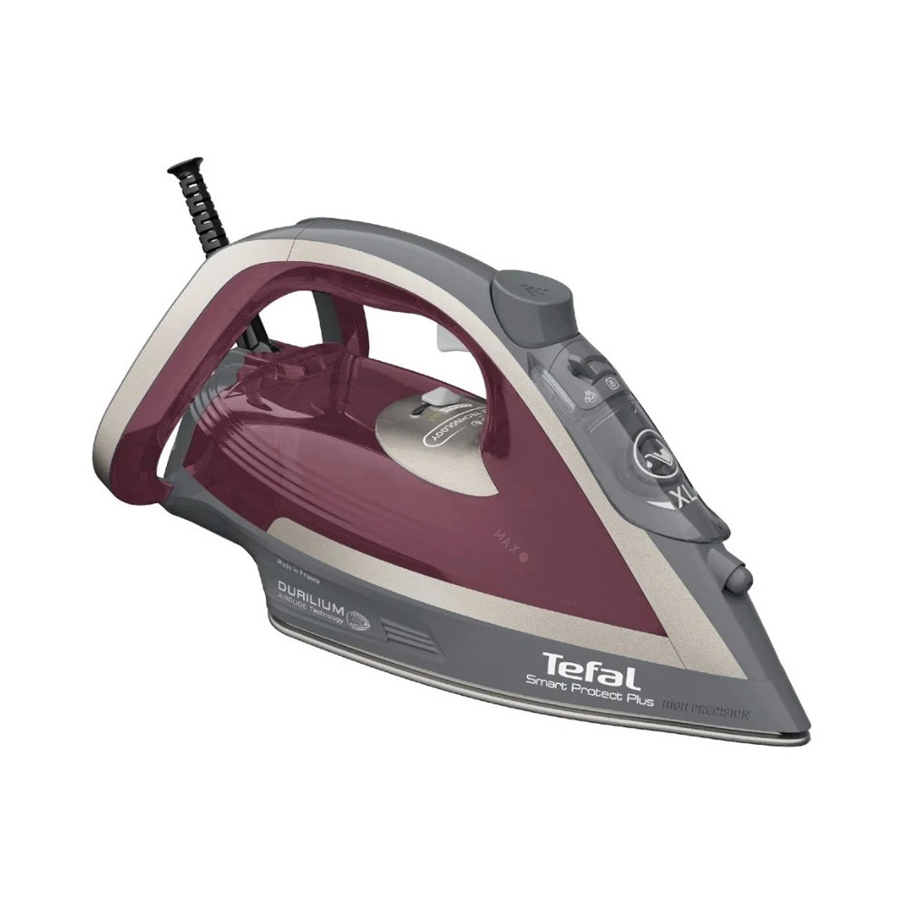 TEFAL FV6870E0 Steam Iron, 2800 W, Water tank capacity 270 ml, Continuous steam 40 g/min, Red/Grey