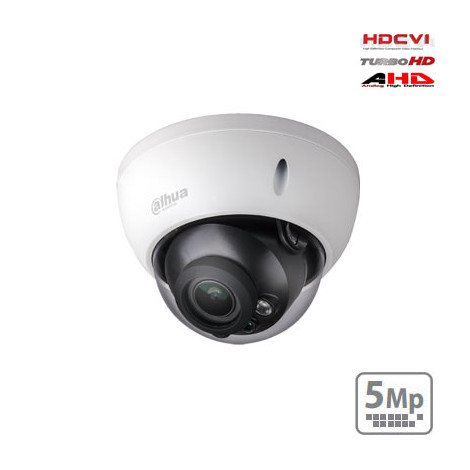 HD-CVI kupolinė kamera 5MP su IR iki 30m. 2.7~12mm 98 ~34 , IP67, IK10, Lite serija