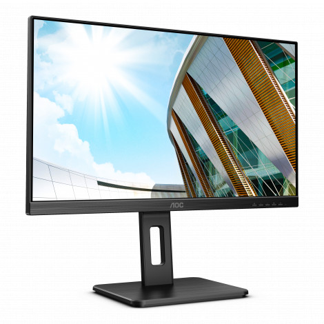 AOC Monitor Q24P2Q 23.8 ", IPS, QHD, 2560 x 1440, 16:9, 4 ms, 250 cd/m , Black, Headphone out (3.5mm), 75 Hz, HDMI ports quantit