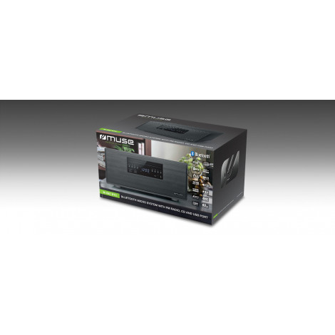 Muse Bluetooth Micro System M-692 BTC 2 x 30 W, Wireless connection, Black, FM radio, CD and USB port, NFC, Bluetooth