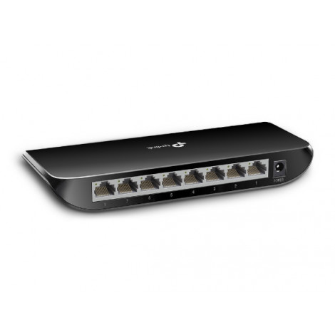 TP-LINK Switch TL-SG1008D Unmanaged, Desktop, 1 Gbps (RJ-45) ports quantity 8, Power supply type External, Plastic case