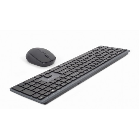 Gembird Backlight Pro Business Slim wireless desktop set KBS-ECLIPSE-M500 Keyboard and Mouse Set, Wireless, Mouse included, US, 