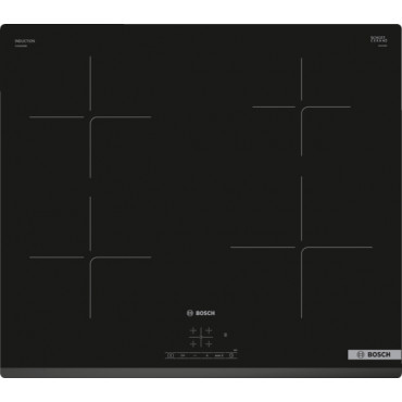 Bosch Hob PUE63KBB6E Induction, Number of burners/cooking zones 4, Touch, Timer, Black