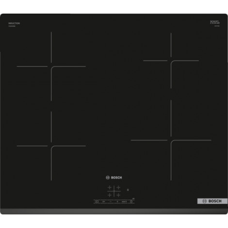 Bosch Hob PUE63KBB6E Induction, Number of burners/cooking zones 4, Touch, Timer, Black