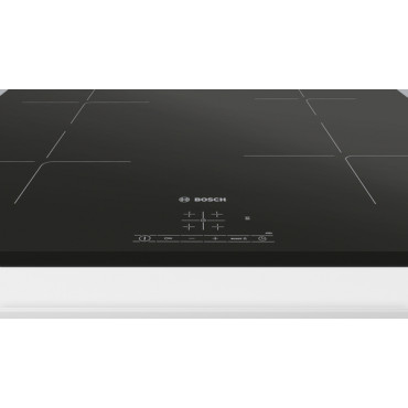 Bosch Hob PUE63KBB6E Induction, Number of burners/cooking zones 4, Touch, Timer, Black