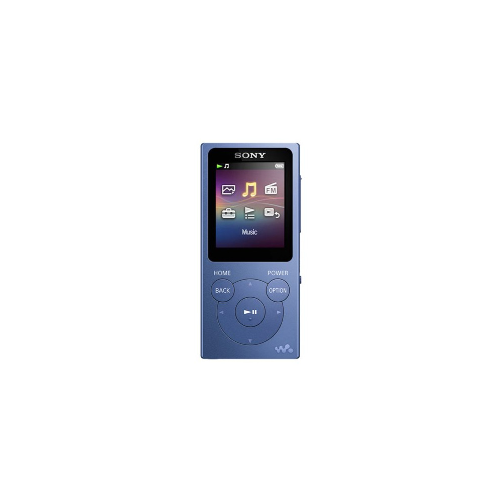 Sony Walkman NW-E394L MP3 Player with FM radio, 8GB, Blue