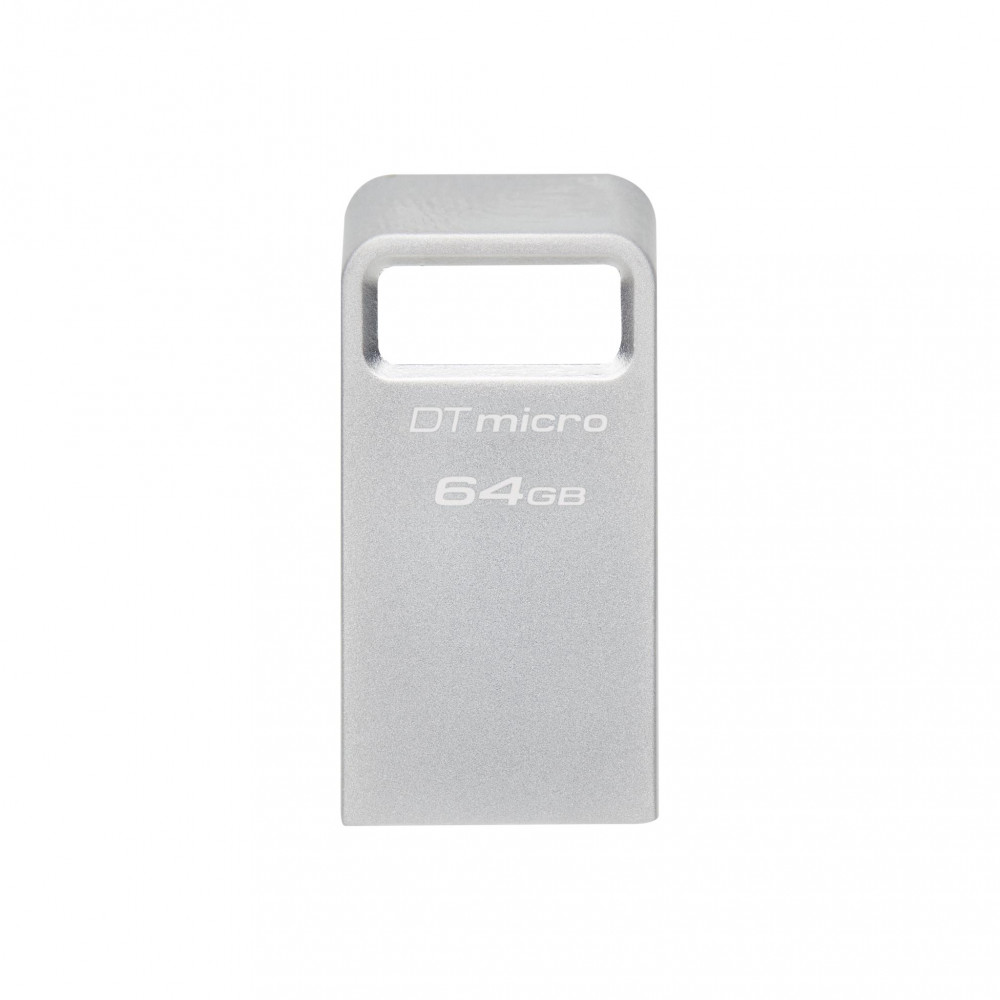 Kingston USB 3.2 Flash Drive DataTraveler micro 64 GB, USB 3.2, Silver