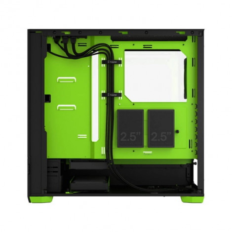 Fractal Design Pop Air RGB Green Core TG Clear Tint, ATX, mATX, Mini ITX, Power supply included No