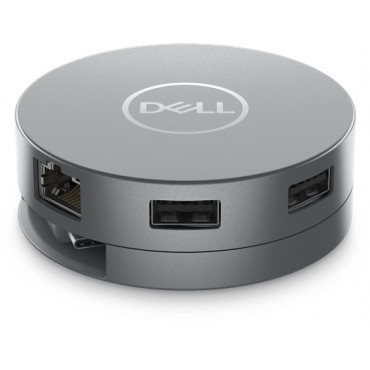 Dell 6-in-1 USB-C Multiport Adapter DA305 0.12 m, Grey, USB Type-C
