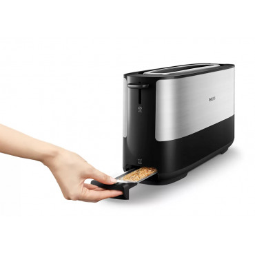 Philips Toaster HD2692/90 Viva Collection Power 950 W, Number of slots 2, Housing material Metal/Plastic, Black