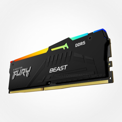 Kingston Fury Beast RGB 32 Kit (16GBx2) GB, DDR5, 4800 MHz, PC/server, Registered No, ECC No, 2x16 GB