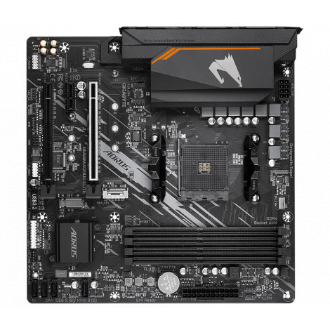 Gigabyte B550M AORUS ELITE 1.0 Processor family AMD, Processor socket AM4, DDR4 DIMM, Memory slots 4, Number of SATA connectors 