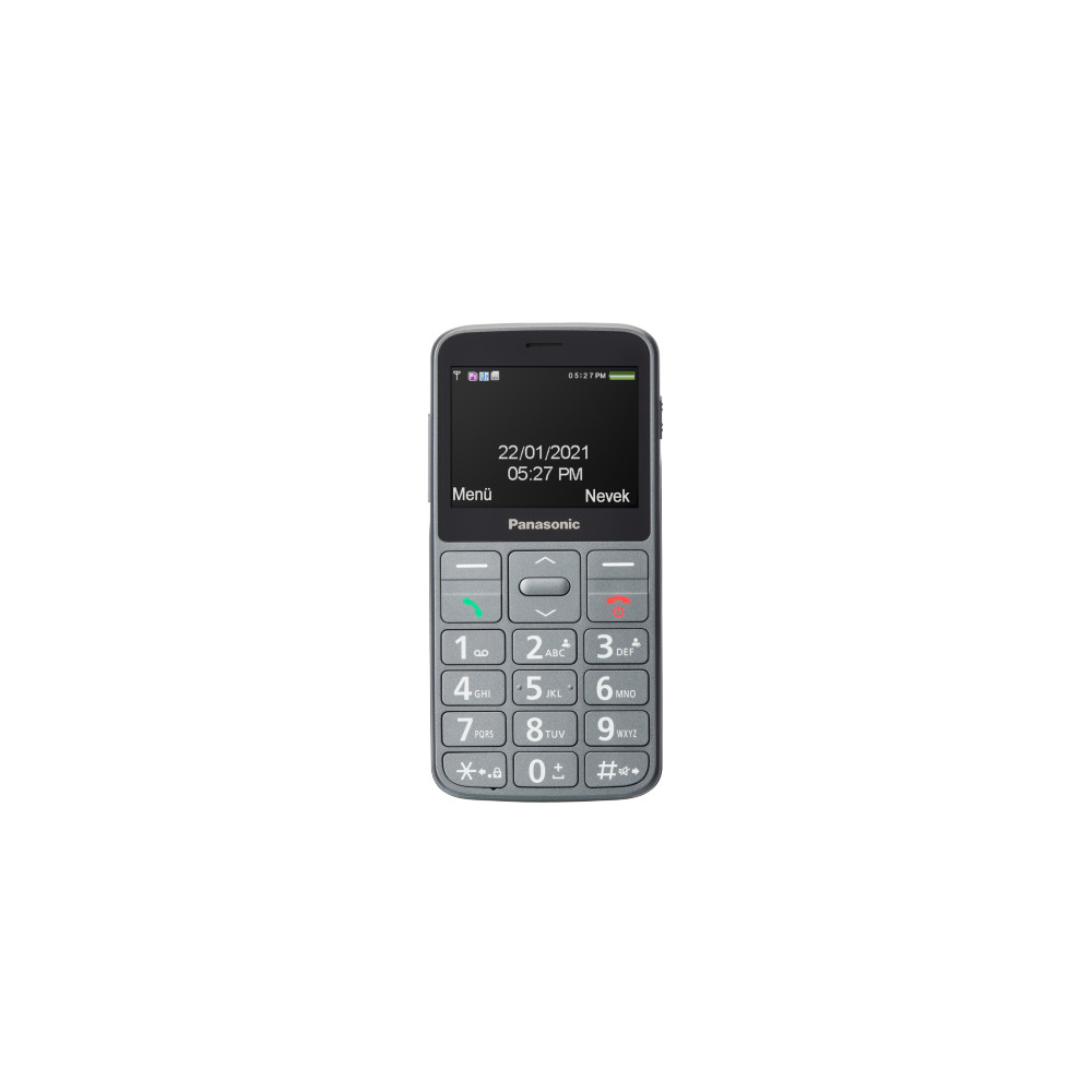 Panasonic KX-TU160 Easy Use Mobile Phone Grey, 2.4 ", TFT-LCD, 240 x 320, USB version USB-C, Built-in camera, Main camera 0.3 MP