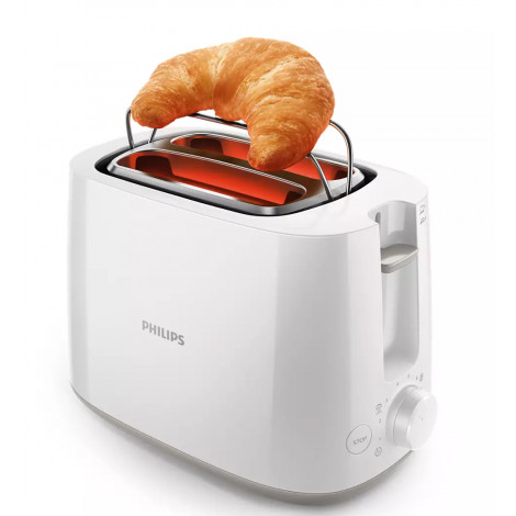 Philips Toaster HD2581/00 Daily Collection Power 760-900 W, Number of slots 2, Housing material Plastic, White