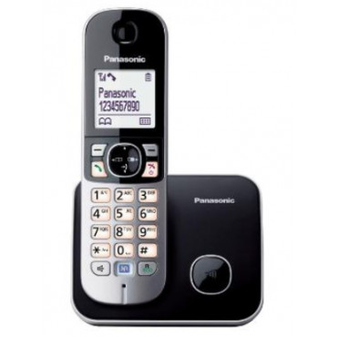 Panasonic Cordless KX-TG6811FXB Black, Caller ID, Wireless connection, Phonebook capacity 120 entries, Conference call, Built-in