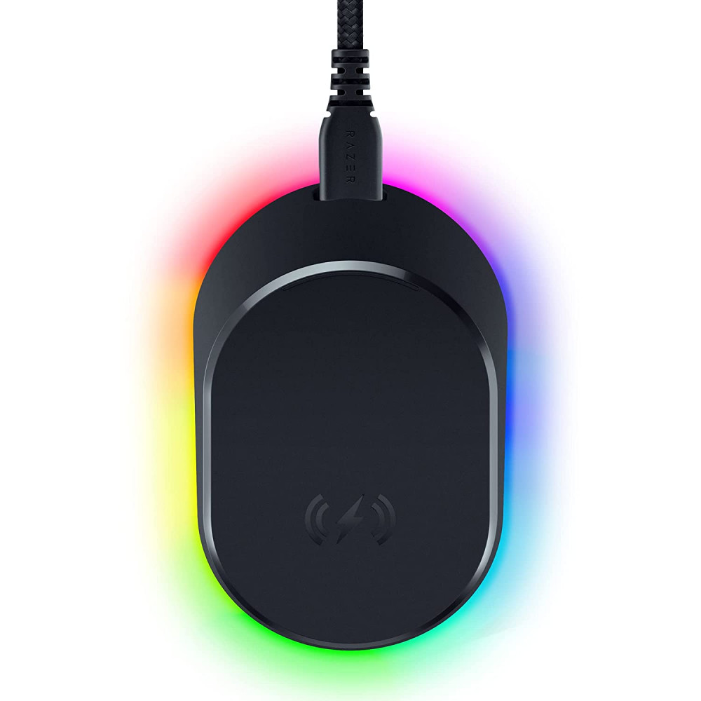 Razer Mouse Dock Pro + Wireless Charging Puck Bundle RGB LED light, USB, Wireless, Black