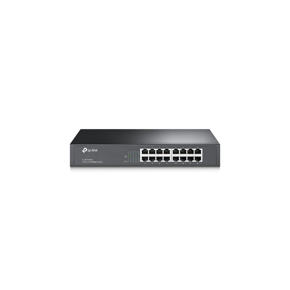 TP-LINK Switch TL-SF1016DS Unmanaged, Desktop/Rackmount, 10/100 Mbps (RJ-45) ports quantity 16