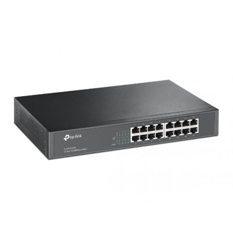 TP-LINK Switch TL-SF1016DS Unmanaged, Desktop/Rackmount, 10/100 Mbps (RJ-45) ports quantity 16