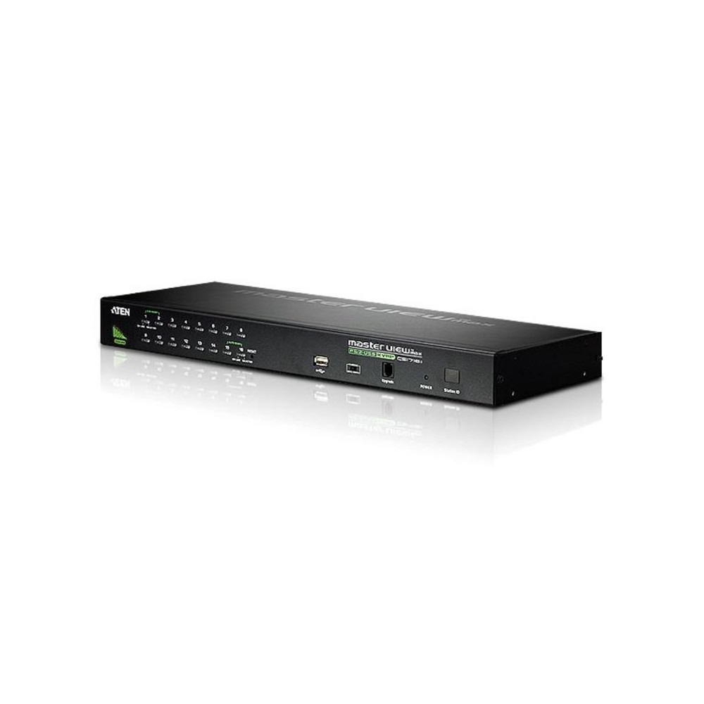 Aten CS1716A 16-Port PS/2-USB VGA KVM Switch with Daisy-Chain Port and USB Peripheral Support
