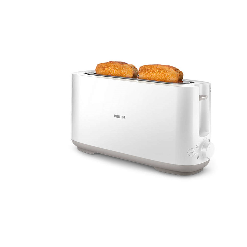 Philips Toaster HD2590/00 Daily Collection Power 870-1030 W, Number of slots 2, Housing material Plastic, White