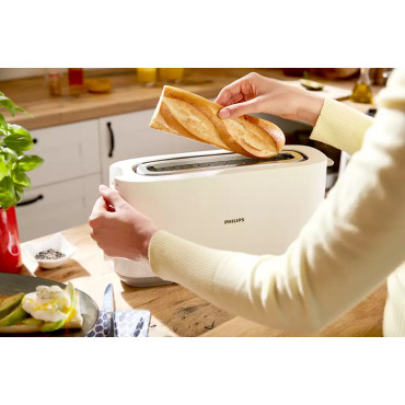 Philips Toaster HD2590/00 Daily Collection Power 870-1030 W, Number of slots 2, Housing material Plastic, White