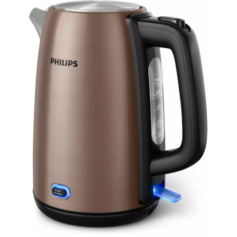 Philips Kettle HD9355/92 Viva Collection Electric, 1740-2060 W, 1.7 L, Stainless steel, 360 rotational base, Copper