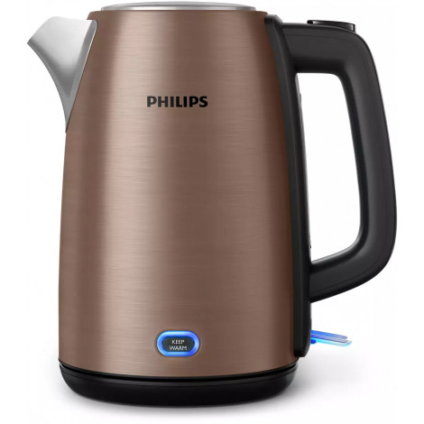 Philips Kettle HD9355/92 Viva Collection Electric, 1740-2060 W, 1.7 L, Stainless steel, 360 rotational base, Copper