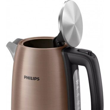 Philips Kettle HD9355/92 Viva Collection Electric, 1740-2060 W, 1.7 L, Stainless steel, 360 rotational base, Copper