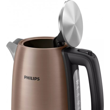 Philips Kettle HD9355/92 Viva Collection Electric, 1740-2060 W, 1.7 L, Stainless steel, 360 rotational base, Copper