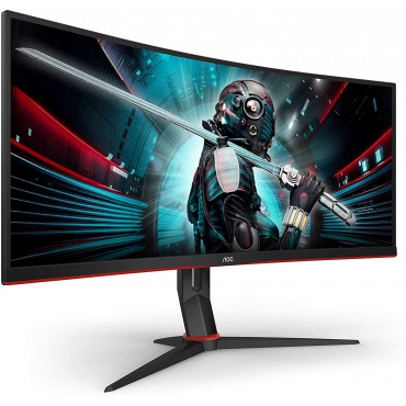 AOC Gaming Monitor CU34G2X 34 ", VA, QHD, 3440 x 1440 pixels, 21:9, 1 ms, 300 cd/m , Black