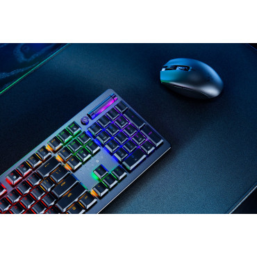 Razer Gaming Keyboard Deathstalker V2 Pro RGB LED light, US, Wireless, Black, Optical Switches (Linear), Numeric keypad