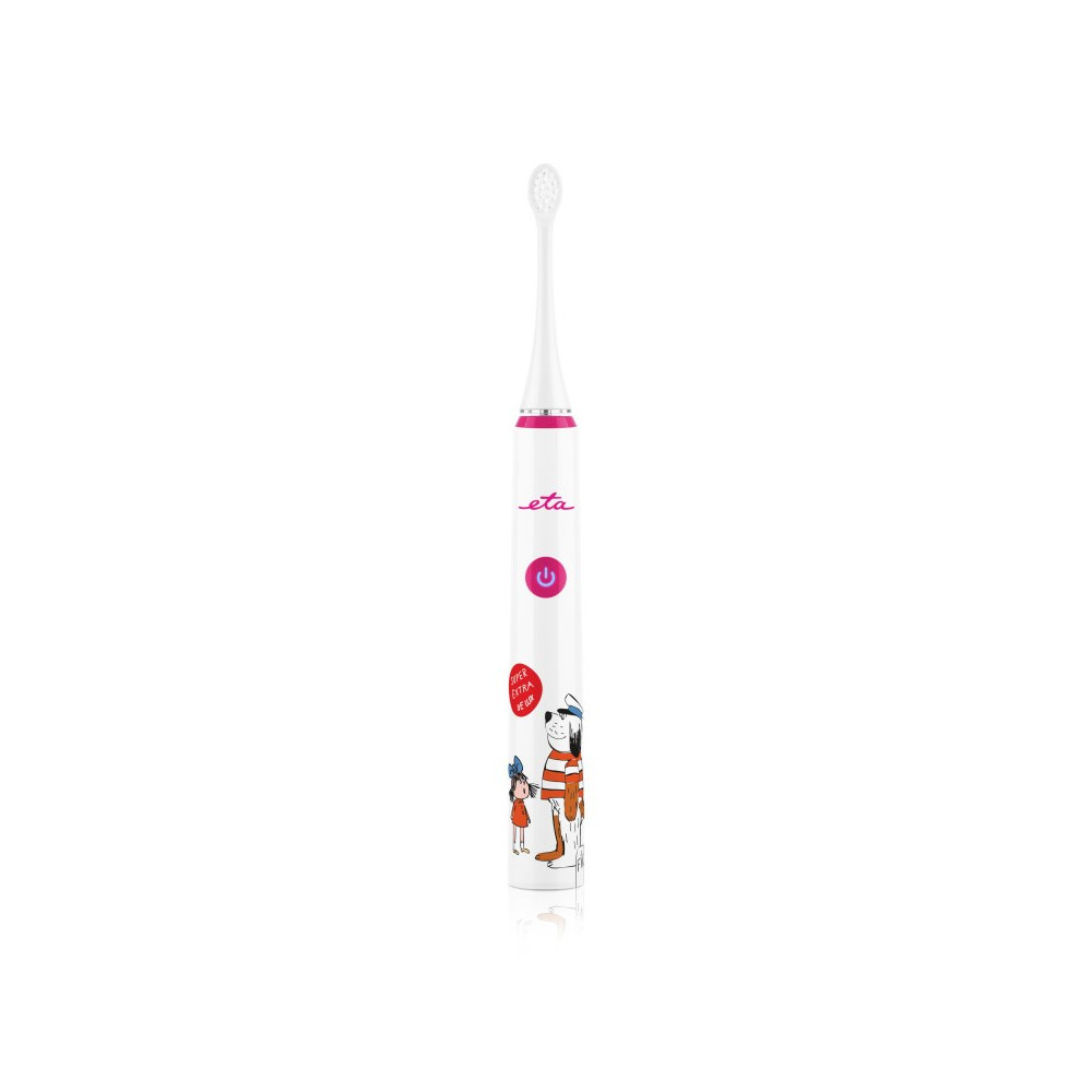 ETA Sonetic Kids Toothbrush ETA070690010 Rechargeable, For kids, Number of teeth brushing modes 4, Pink/White