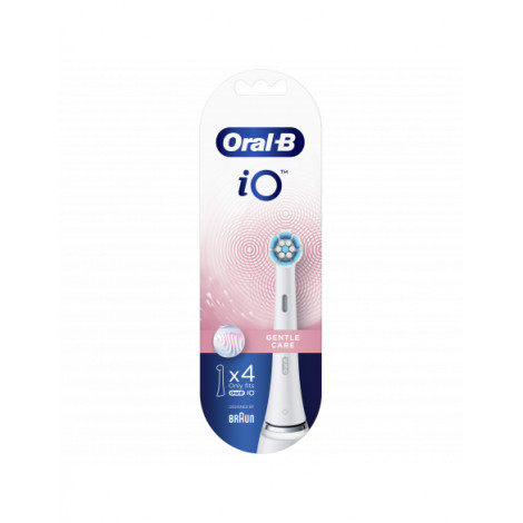 Oral-B Replaceable Toothbrush Heads iO Gentle Care For adults, Number of brush heads included 4, White