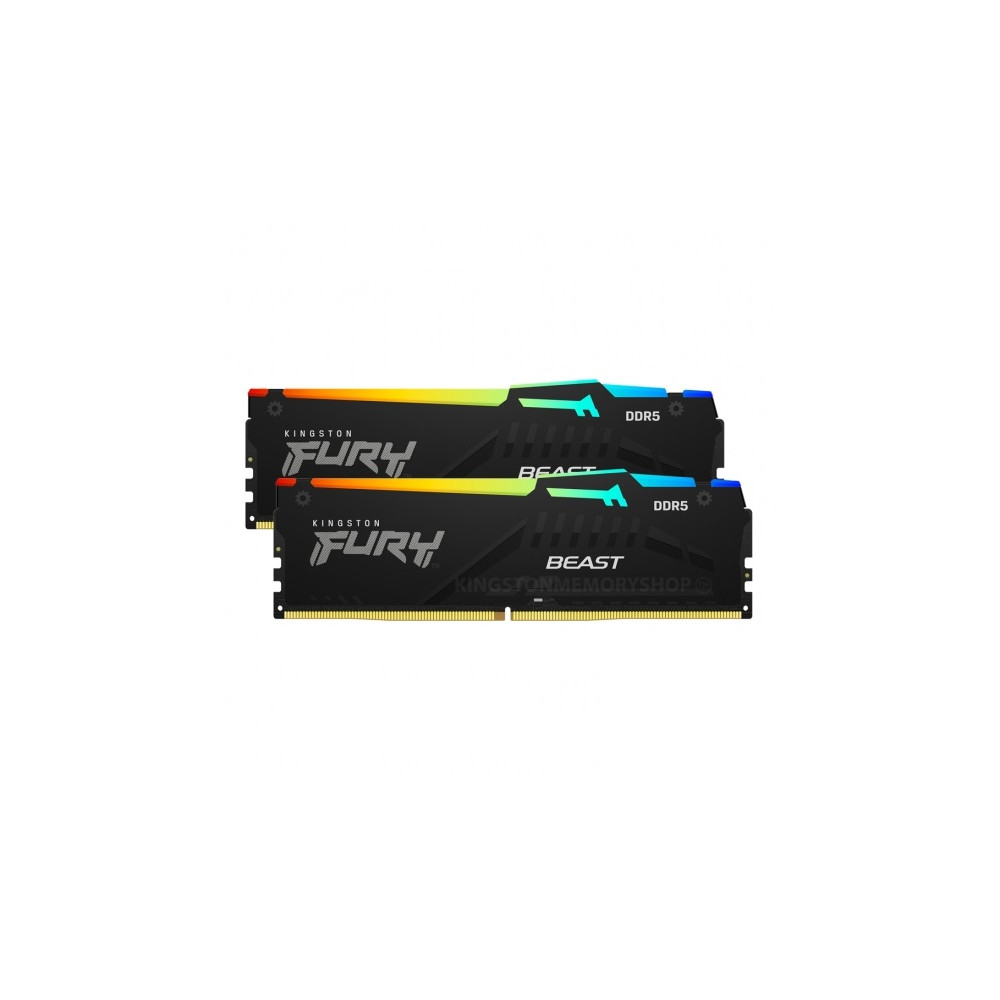 Kingston Fury Beast RGB 32GB DDR5, 5600 MHz, CL36, Non ECC DIMM