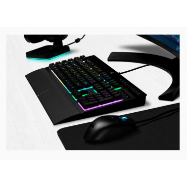 Corsair K55 RGB PRO Gaming keyboard, RGB LED light, US, Wired, Black