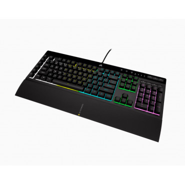 Corsair K55 RGB PRO Gaming keyboard, RGB LED light, US, Wired, Black